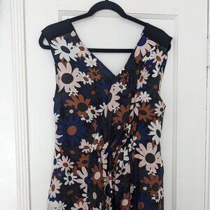 Marni Silk Floral Knee Length Dress
